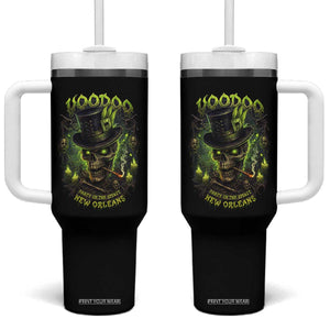 Louisiana Voodoo Skull Tumbler With Handle Party In The Spirit New Orleans Creepy Occult Lover TS11 One Size: 40 oz Black Print Your Wear