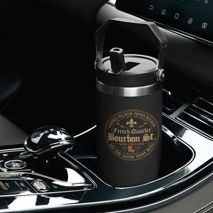 Bourbon Street French Quarter New Orleans Vintage Flip Straw Tumbler TS11 Print Your Wear