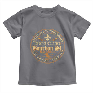 Bourbon Street French Quarter New Orleans Vintage Toddler T Shirt TS11 Charcoal Print Your Wear