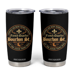 Bourbon Street French Quarter New Orleans Vintage Tumbler Cup TS11 Black Print Your Wear