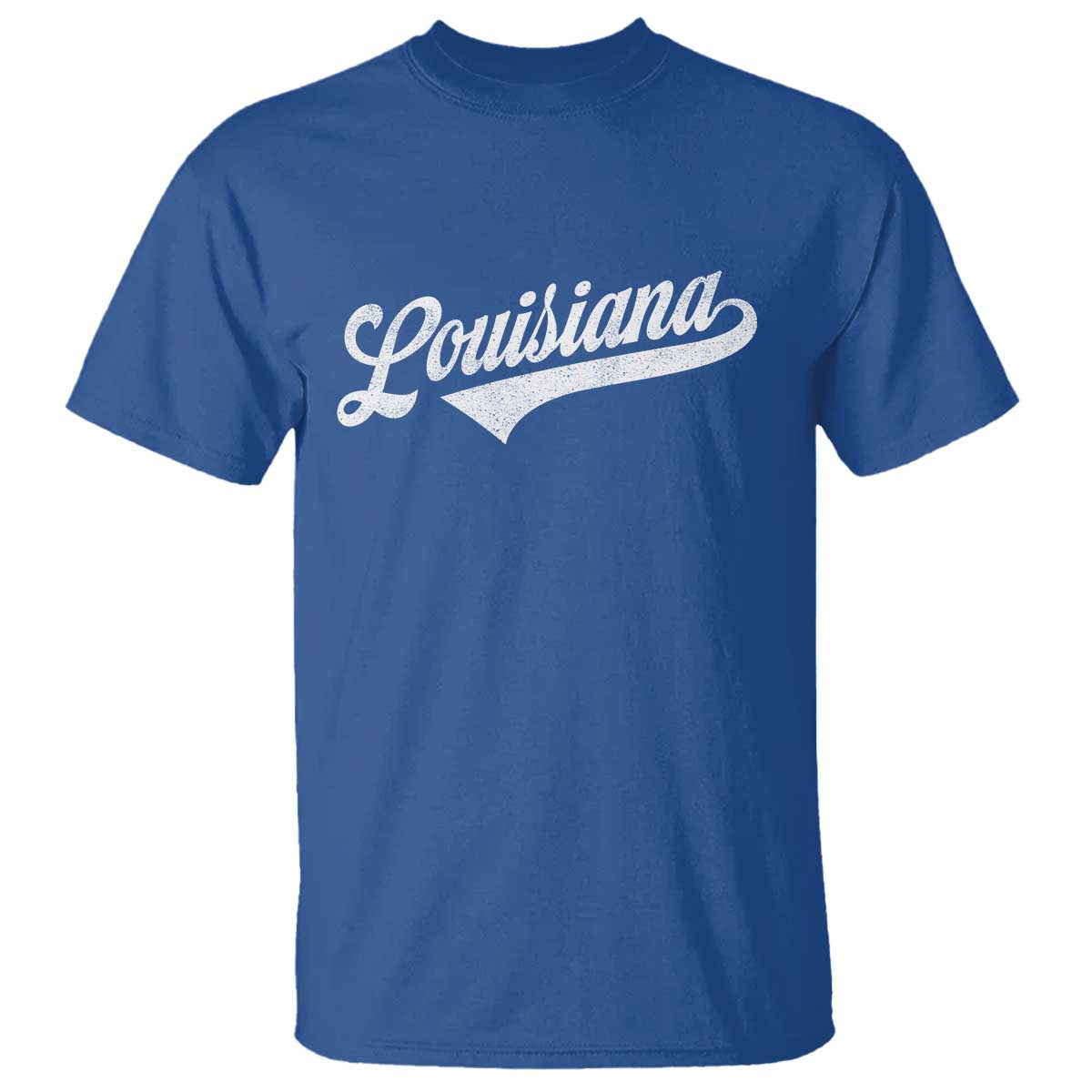 Retro Louisiana T Shirt Vintage City State Distressed Pride TS11 Royal Blue Print Your Wear