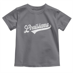 Retro Louisiana Toddler T Shirt Vintage City State Distressed Pride TS11 Charcoal Print Your Wear