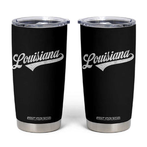 Retro Louisiana Tumbler Cup Vintage City State Distressed Pride TS11 Black Print Your Wear