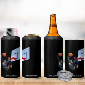 Funny Chimpanzee Basketball Monkey 4 in 1 Can Cooler Tumbler TS11 Print Your Wear