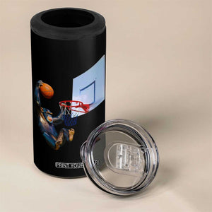 Funny Chimpanzee Basketball Monkey 4 in 1 Can Cooler Tumbler TS11 Print Your Wear