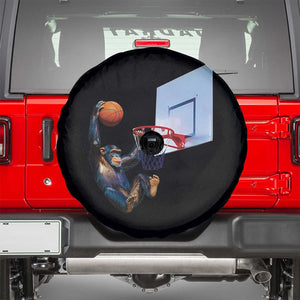 Funny Chimpanzee Basketball Monkey Spare Tire Cover TS11 Black Print Your Wear