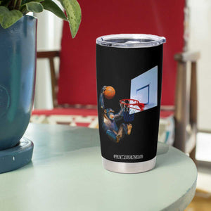 Funny Chimpanzee Basketball Monkey Tumbler Cup TS11 Print Your Wear