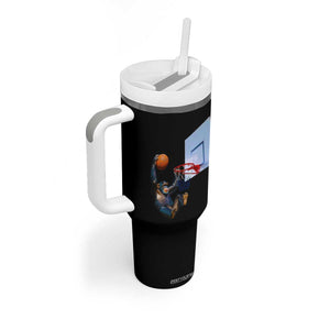Funny Chimpanzee Basketball Monkey Tumbler With Handle TS11 Print Your Wear