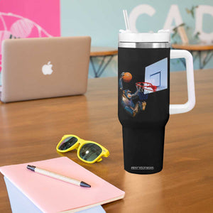 Funny Chimpanzee Basketball Monkey Tumbler With Handle TS11 Print Your Wear
