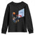 Funny Chimpanzee Basketball Monkey Youth Sweatshirt TS11 Black Print Your Wear