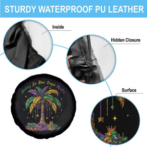 Funny Mardi Gras Coconut Palm Tree Spare Tire Cover Laissez Les Bons Temps Rouler Beads Masks TS11 Print Your Wear