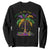 Funny Mardi Gras Coconut Palm Tree Sweatshirt Laissez Les Bons Temps Rouler Beads Masks TS11 Black Print Your Wear