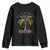 Funny Mardi Gras Coconut Palm Tree Youth Sweatshirt Laissez Les Bons Temps Rouler Beads Masks TS11 Black Print Your Wear