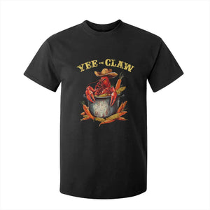Funny Louisiana Crawfish Cowboy T Shirt For Kid Yee Claw Cajun Seafood TS11 Black Print Your Wear