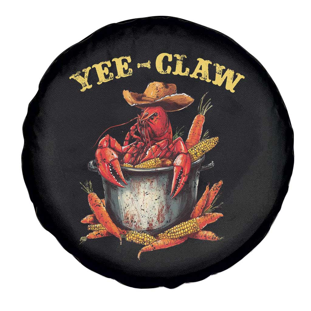 Funny Louisiana Crawfish Cowboy Spare Tire Cover Yee Claw Cajun Seafood TS11 Print Your Wear