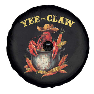 Funny Louisiana Crawfish Cowboy Spare Tire Cover Yee Claw Cajun Seafood TS11 Print Your Wear