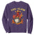 Funny Louisiana Crawfish Cowboy Sweatshirt Yee Claw Cajun Seafood TS11 Purple Print Your Wear