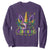 Funny Mardi Gras Princess Sweatshirt Unicorn Mask Party TS11 Purple Print Your Wear
