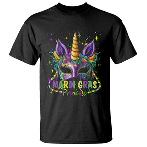 Funny Mardi Gras Princess T Shirt Unicorn Mask Party TS11 Black Print Your Wear