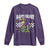 Funny Mardi Gras T-rex Dinosaur Long Sleeve Shirt Mardi Grawr Beads Carnival Party TS11 Purple Print Your Wear