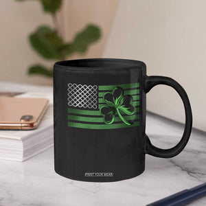Funny Irish Americans Coffee Mug Shamrock Celtic Knot American Flag St Patrick's Day TS11 Print Your Wear