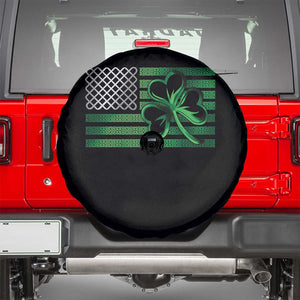 Funny Irish Americans Spare Tire Cover Shamrock Celtic Knot American Flag St Patrick's Day TS11 Black Print Your Wear