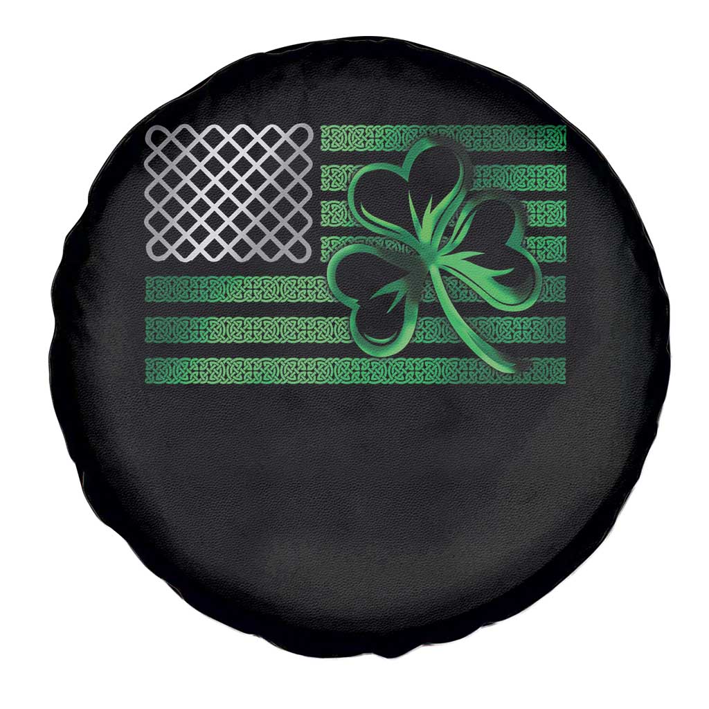 Funny Irish Americans Spare Tire Cover Shamrock Celtic Knot American Flag St Patrick's Day TS11 Print Your Wear