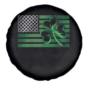 Funny Irish Americans Spare Tire Cover Shamrock Celtic Knot American Flag St Patrick's Day TS11 Print Your Wear