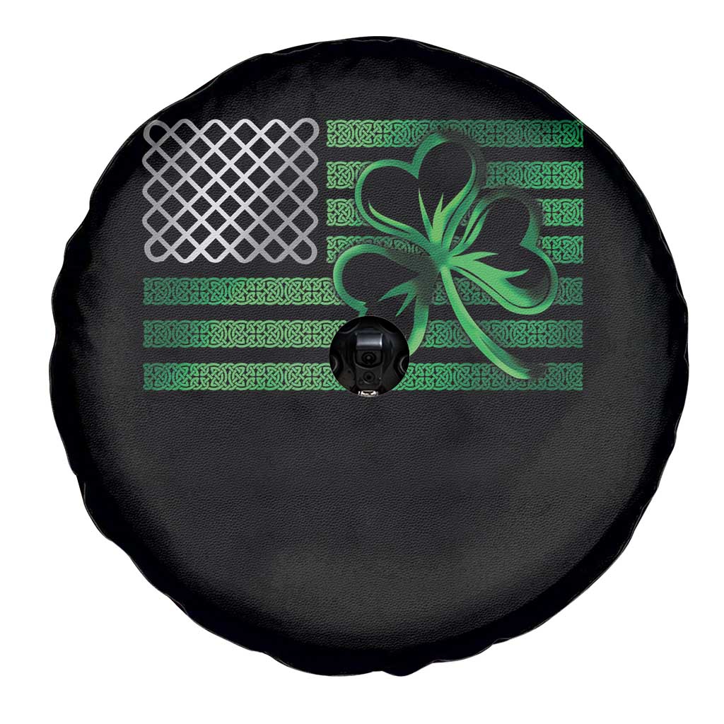 Funny Irish Americans Spare Tire Cover Shamrock Celtic Knot American Flag St Patrick's Day TS11 Print Your Wear