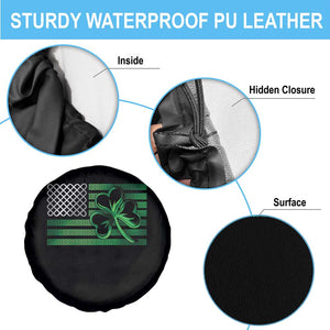 Funny Irish Americans Spare Tire Cover Shamrock Celtic Knot American Flag St Patrick's Day TS11 Print Your Wear