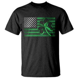 Funny Irish Americans T Shirt Shamrock Celtic Knot American Flag St Patrick's Day TS11 Black Print Your Wear