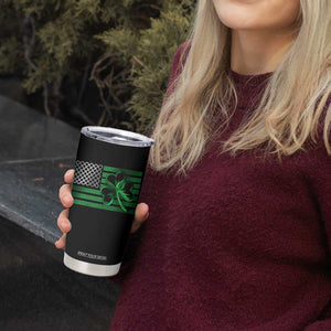 Funny Irish Americans Tumbler Cup Shamrock Celtic Knot American Flag St Patrick's Day TS11 Print Your Wear