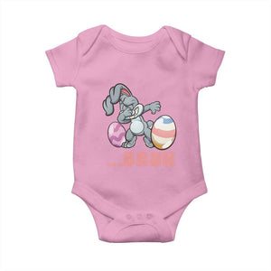 Funny Bruh Dab Rabbit Eggs Easter Day Baby Onesie TS11 Light Pink Print Your Wear