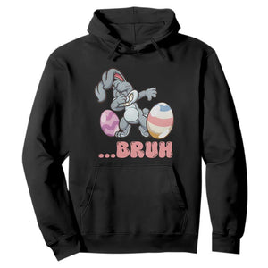 Funny Bruh Dab Rabbit Eggs Easter Day Hoodie TS11 Black Print Your Wear