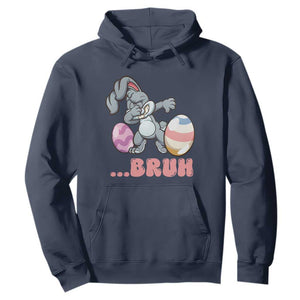 Funny Bruh Dab Rabbit Eggs Easter Day Hoodie TS11 Navy Print Your Wear