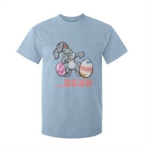 Funny Bruh Dab Rabbit Eggs Easter Day T Shirt For Kid TS11 Light Blue Print Your Wear