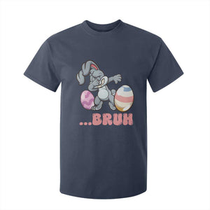Funny Bruh Dab Rabbit Eggs Easter Day T Shirt For Kid TS11 Navy Print Your Wear