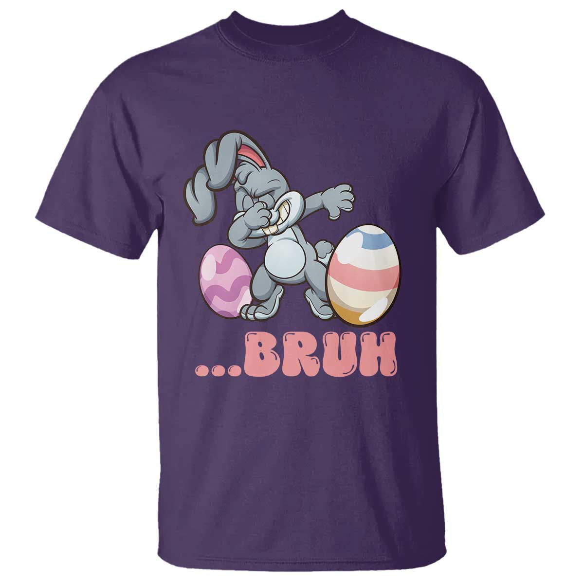Funny Bruh Dab Rabbit Eggs Easter Day T Shirt TS11 Purple Print Your Wear