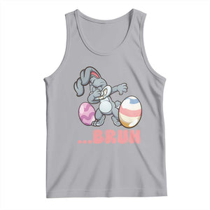 Funny Bruh Dab Rabbit Eggs Easter Day Tank Top TS11 Athletic Heather Print Your Wear