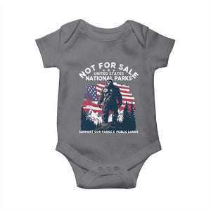 Not For Sale National Parks Bigfoot Baby Onesie Support Our Parks And Public Lands TS11 Charcoal Print Your Wear