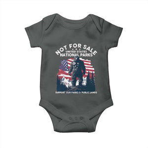 Not For Sale National Parks Bigfoot Baby Onesie Support Our Parks And Public Lands TS11 Dark Heather Print Your Wear