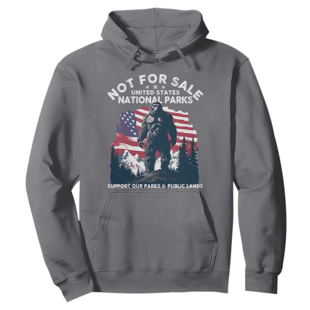 Not For Sale National Parks Bigfoot Hoodie Support Our Parks And Public Lands TS11 Charcoal Print Your Wear