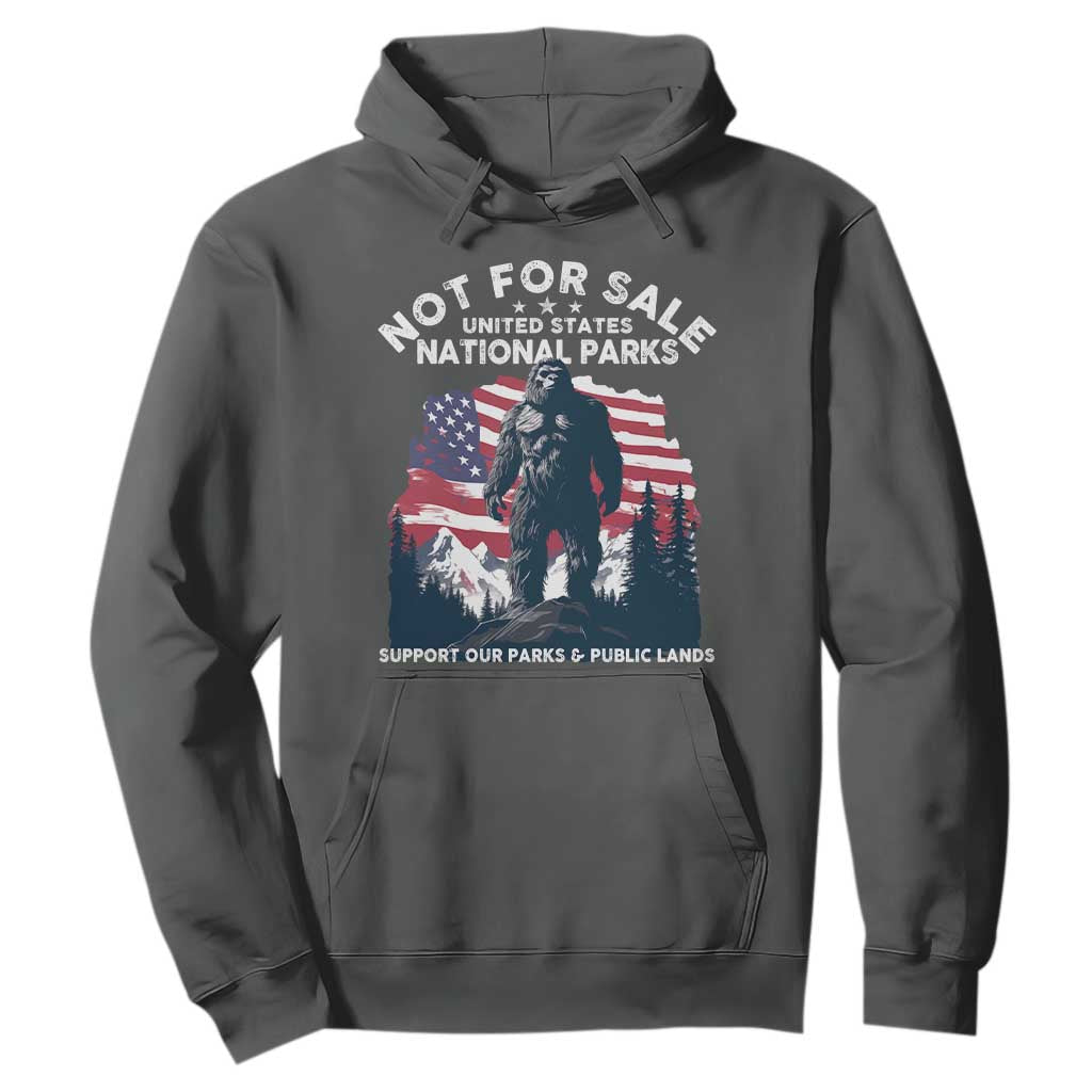 Not For Sale National Parks Bigfoot Hoodie Support Our Parks And Public Lands TS11 Dark Heather Print Your Wear