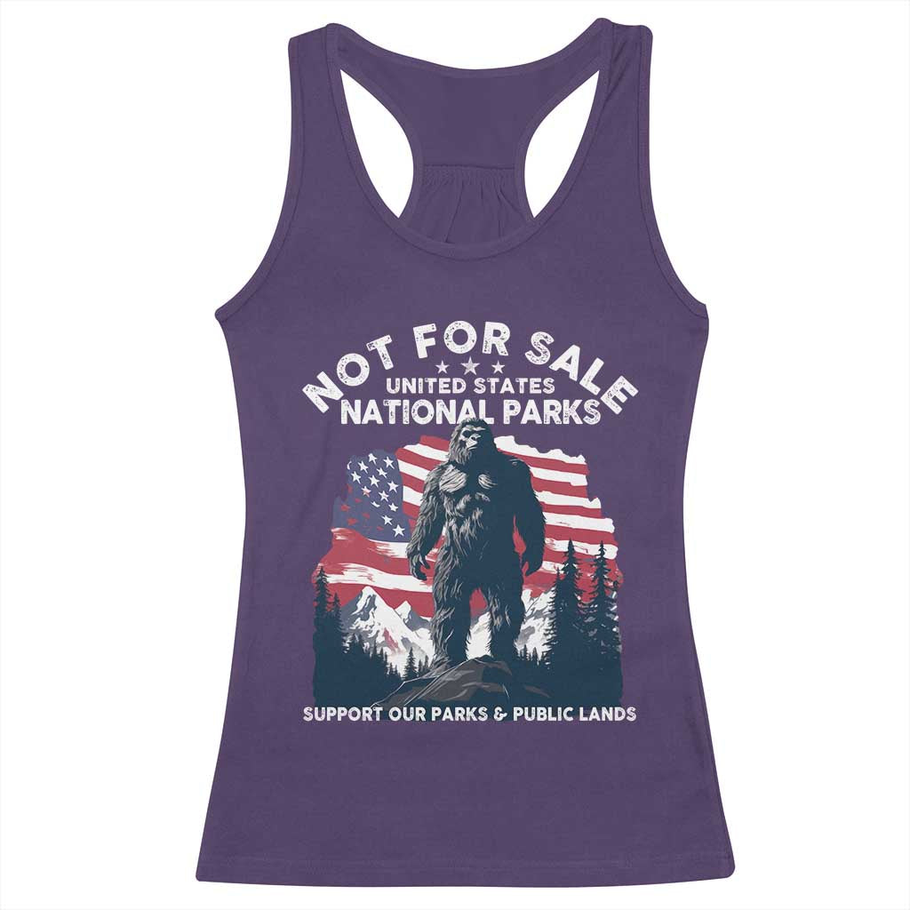 Not For Sale National Parks Bigfoot Racerback Tank Top Support Our Parks And Public Lands TS11 Purple Print Your Wear