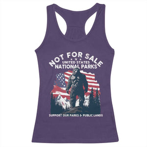 Not For Sale National Parks Bigfoot Racerback Tank Top Support Our Parks And Public Lands TS11 Purple Print Your Wear