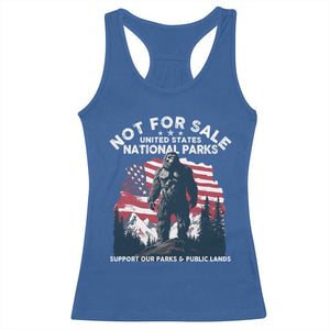 Not For Sale National Parks Bigfoot Racerback Tank Top Support Our Parks And Public Lands TS11 Royal Blue Print Your Wear
