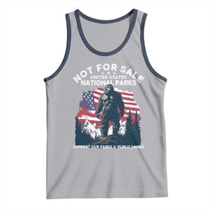 Not For Sale National Parks Bigfoot Tank Top Support Our Parks And Public Lands TS11 Athletic Heather Navy Print Your Wear