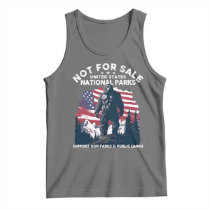 Not For Sale National Parks Bigfoot Tank Top Support Our Parks And Public Lands TS11 Black Heather Print Your Wear