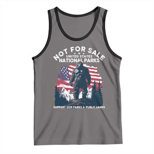 Not For Sale National Parks Bigfoot Tank Top Support Our Parks And Public Lands TS11 Deep Heather Black Print Your Wear