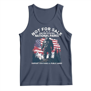 Not For Sale National Parks Bigfoot Tank Top Support Our Parks And Public Lands TS11 Navy Print Your Wear